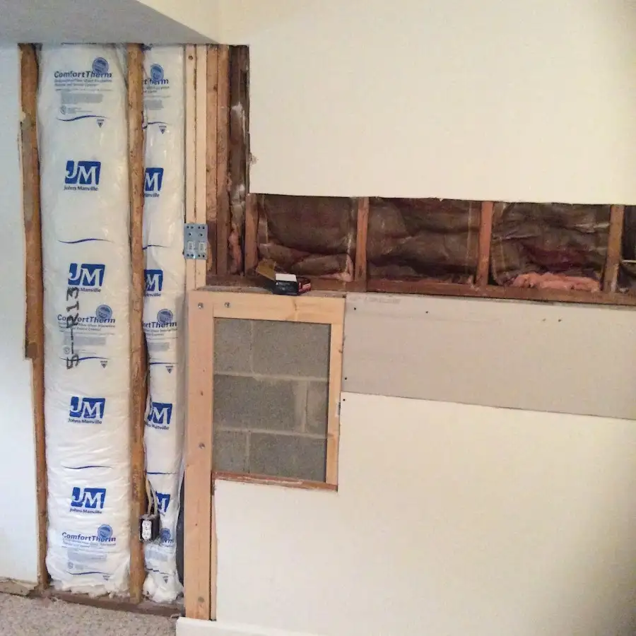 Wall insulation replacement during Structural Drying in Somerset